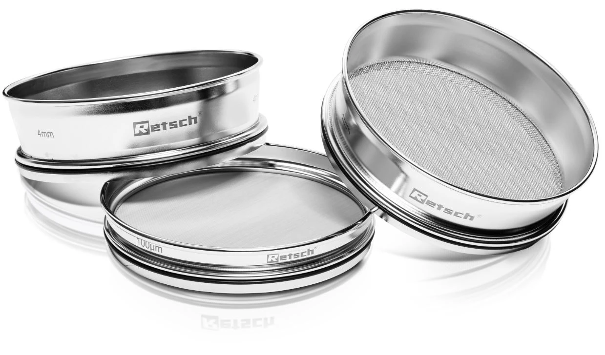 Stainless steel analytical test sieves
