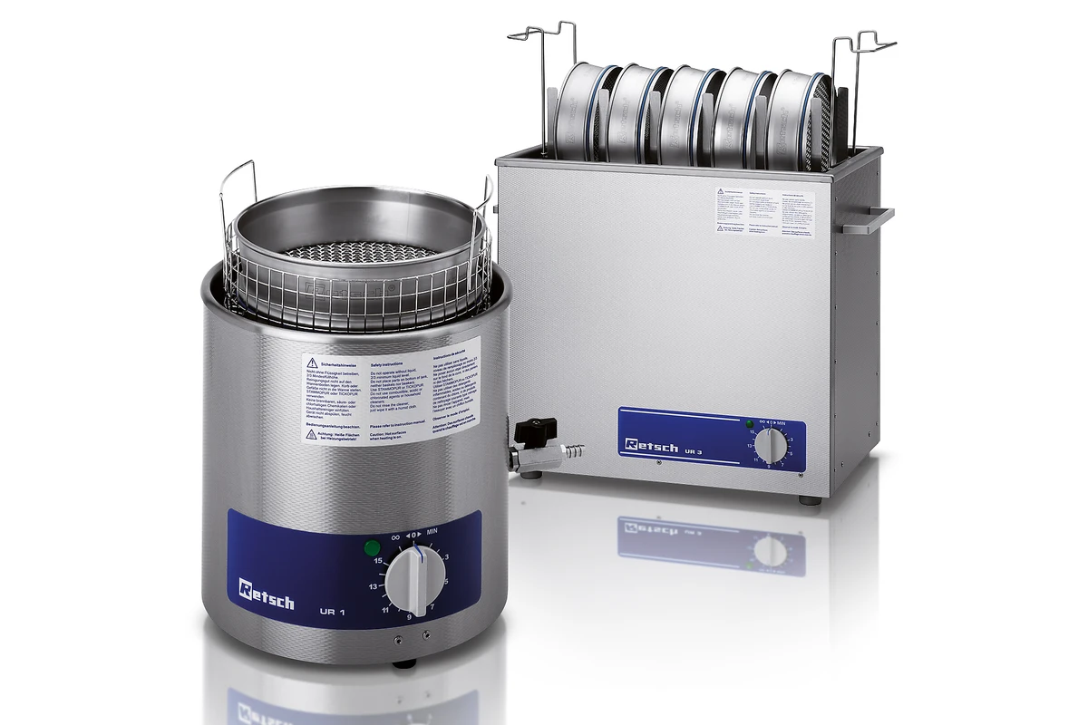 RETSCH ultrasonic bath for cleaning analytical test sieves
