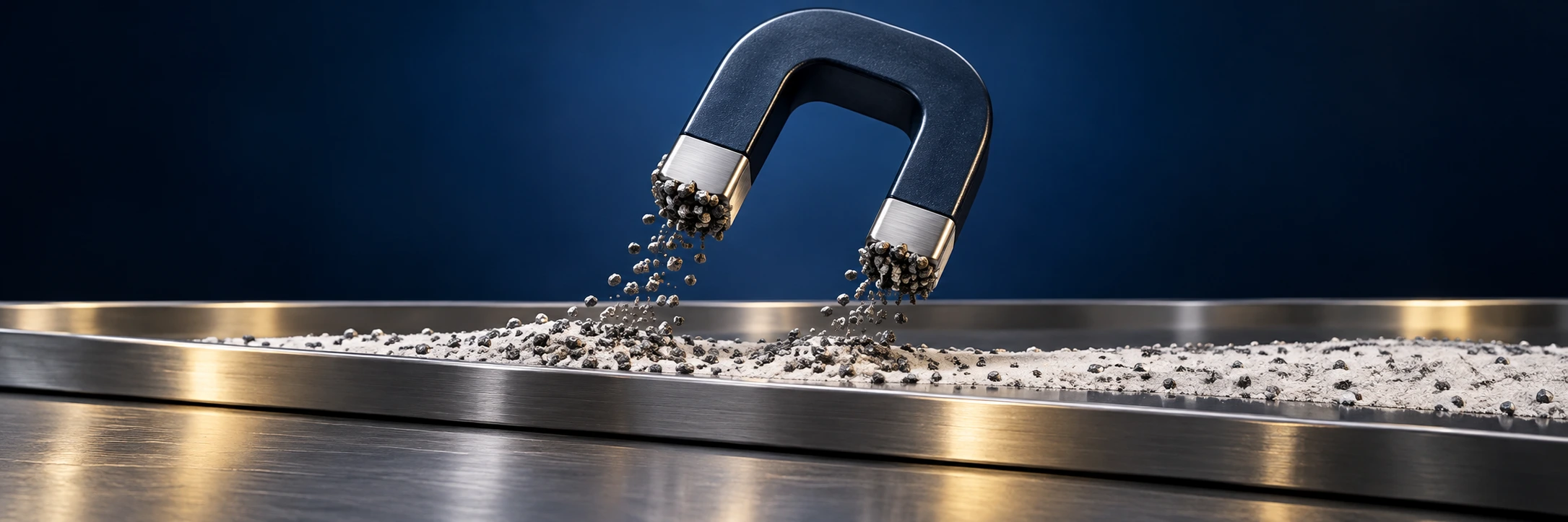 Illustration of magnetic separation
