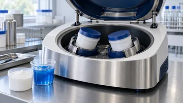 Mix and degas viscous fluids equipment and material samples