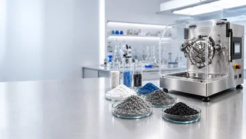 Improve powder blending equipment and material samples