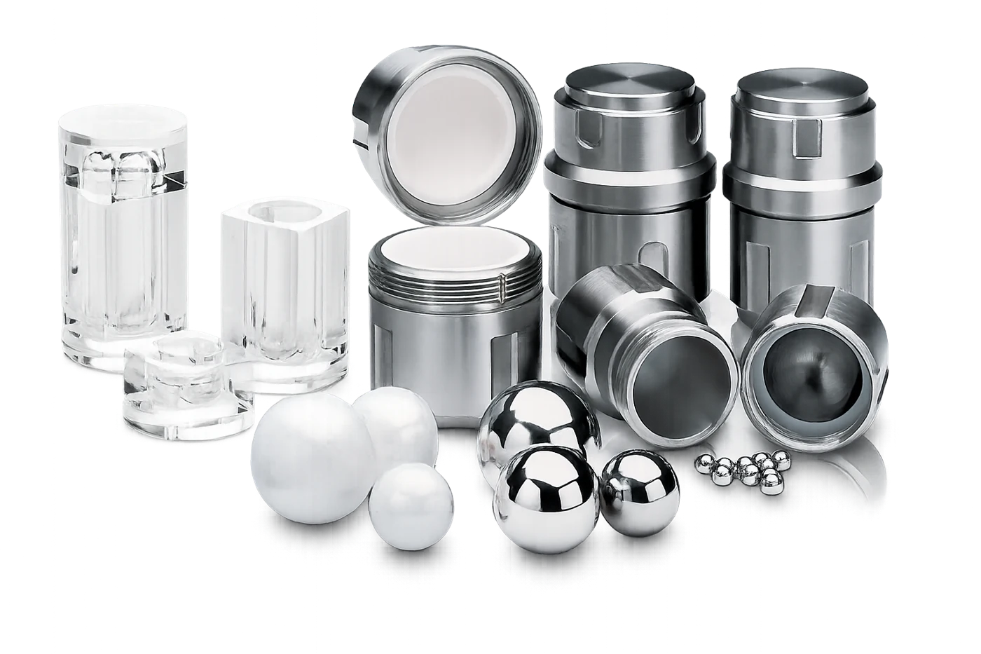 Grinding jars & balls