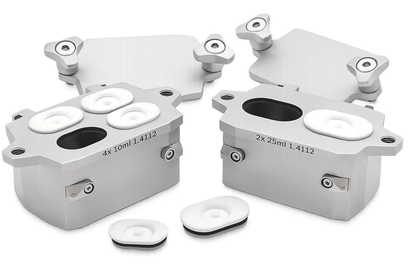 RETSCH multi-cavity grinding jars for processing several small samples