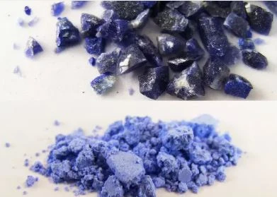 Hard, brittle lapis lazuli