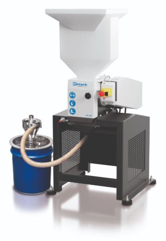 RETSCH HM 200 Hammer Mill for grinding dry, brittle samples; with optional cyclone and collecting vessel